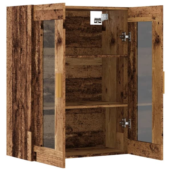 vidaXL vægskab antik træ 69,5x34x90 cm