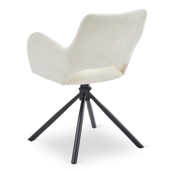 FLAV Cremefarvet Moderne Polstret Stol