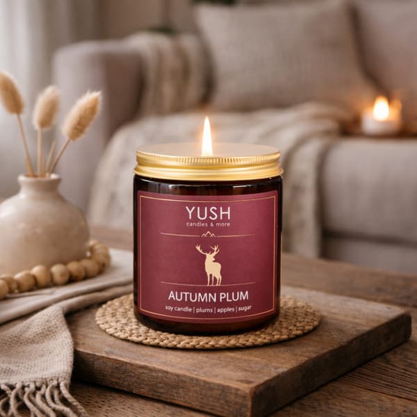 Efterårsplomme - Plomme Sojalys - YUSH - 180ML