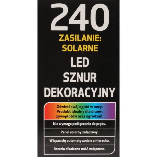 JULETRÆSLYS 240 LED SOLAR KØLIG HVID