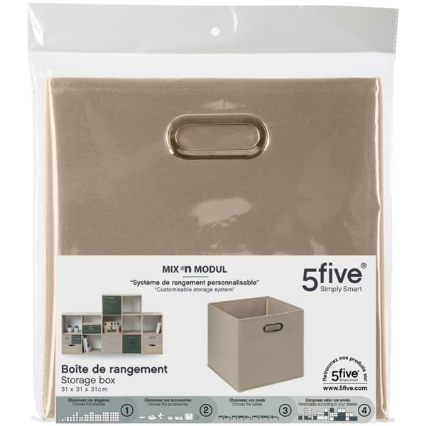 Förvaringslåda 31x31cm beige