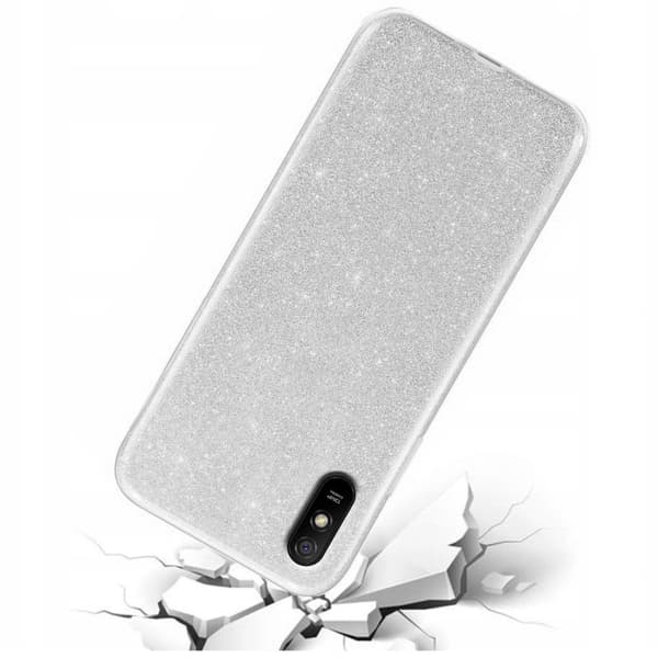 Glitteretui til Xiaomi Redmi 9A, Sølv