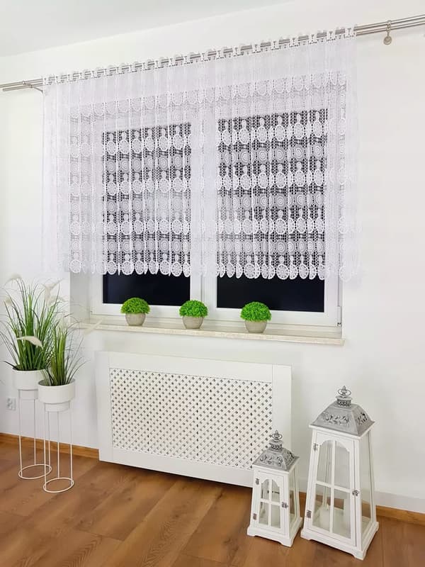 Guipuregardin med et moderne mønster, 400 cm