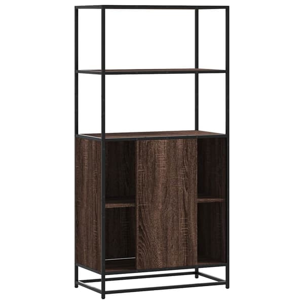 vidaXL højskab brunt egetræ 68x35x139 cm