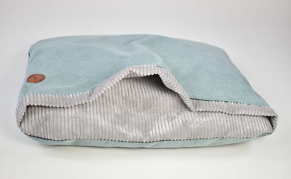 Mink NEL mintgrøn + grå striber 80cm x 60cm