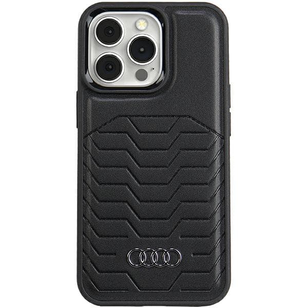 Audi MagSafe-etui i kunstlæder til iPhone 13 Pro Max, sort