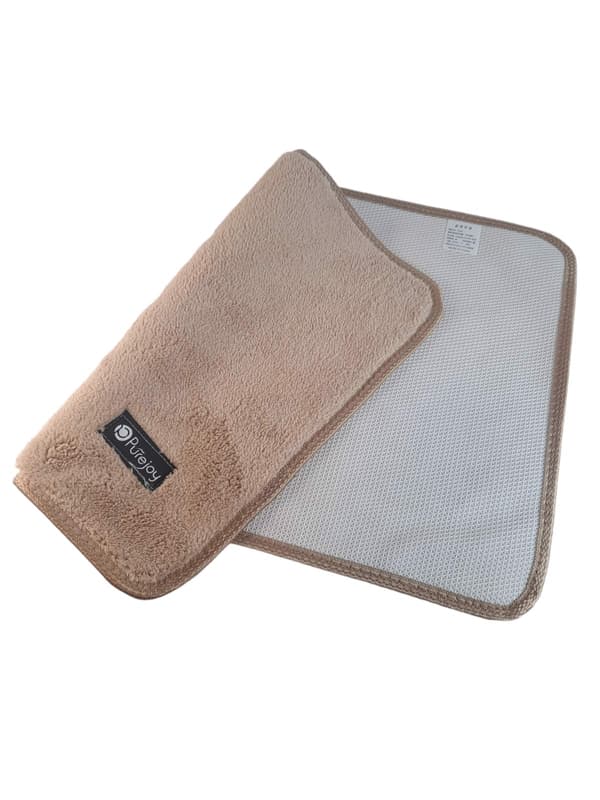 Mikrofiber badeværelsestæppe 40x60cm beige