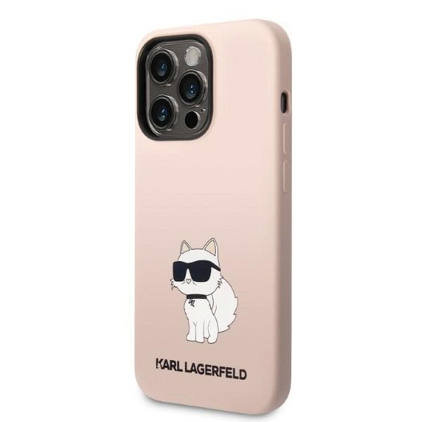 Karl Lagerfeld Silikone Choupette-etui til iPhone 14 Pro, Pink