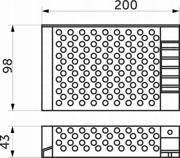 Strømforsyning til LED-strimler CCTV 12V 150W 12.5A IP20