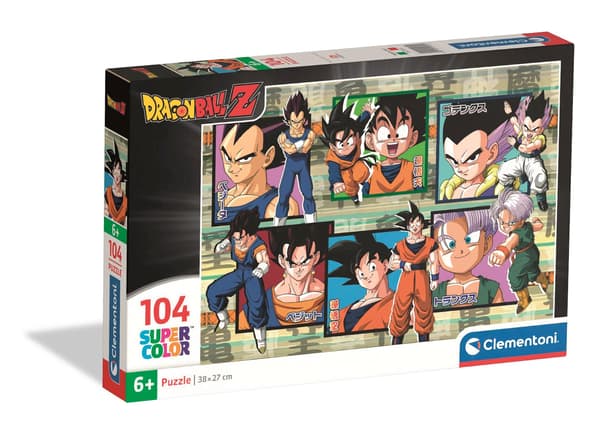 104-bitars pussel. Superfärgglatt. Dragon Ball