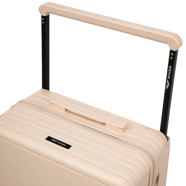 Stora vingar ABS+ 68 cm smutsig vit resväska