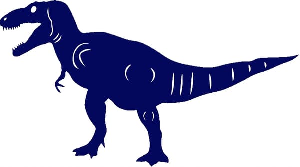 Blå dinosaurieöppnat hänge