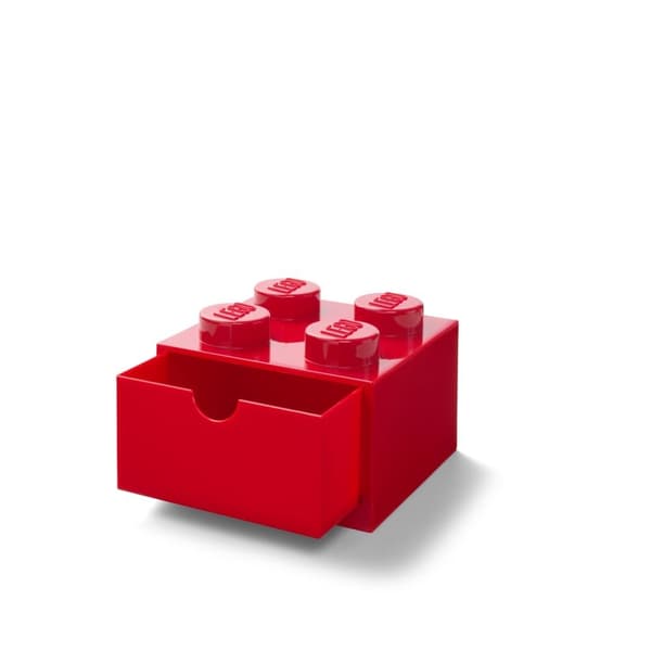 LEGO(R) æske med skuffe fire røde