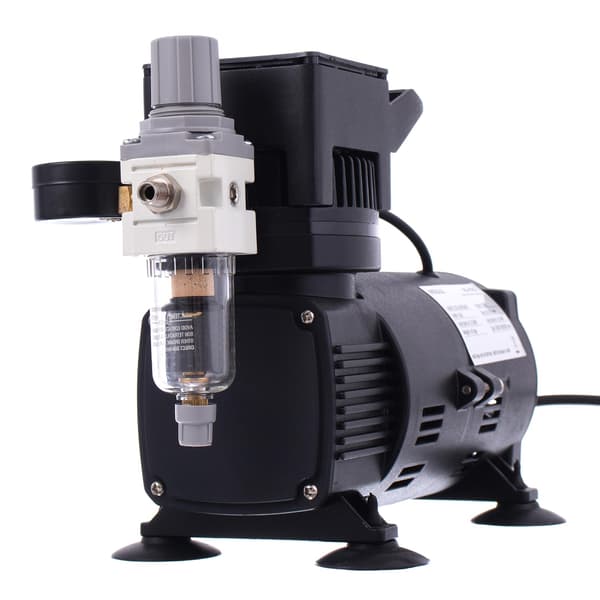 AIRBRUSH-KOMPRESSOR MED 2 FLÄKTAR KRAFTFULL MODELLERINGSKOMPRESSOR PRO PRO