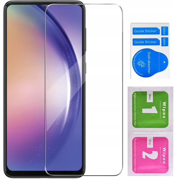 Etui til SAMSUNG GALAXY A54 5G FORSTÆRKET 360° KLART TRANSPARENT + GLAS