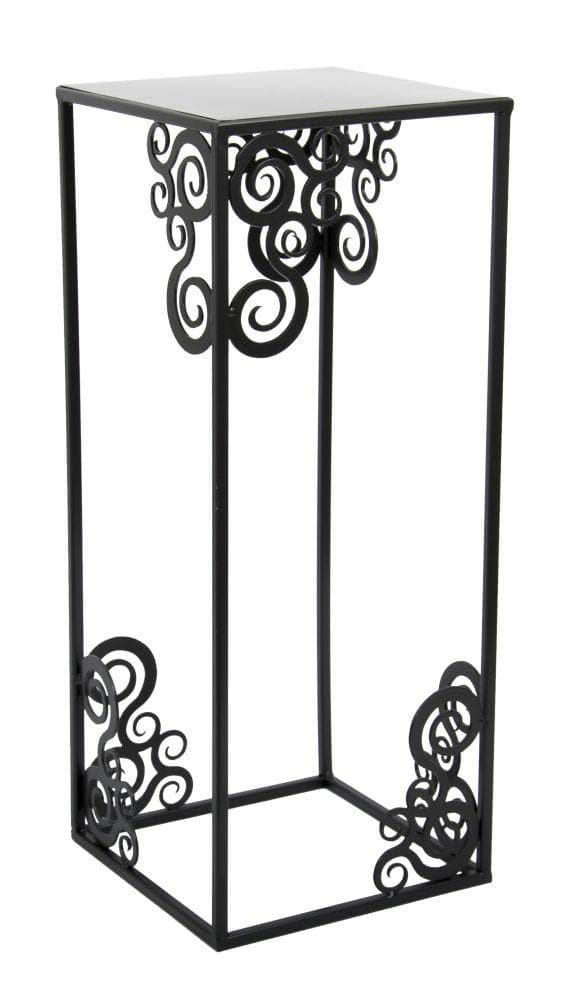 Modern stående blomställning 60 cm svart