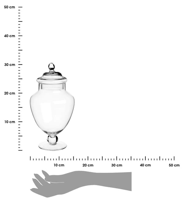 Glas slikkrukke