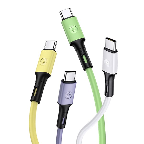 USAMS U52 USB-A - USB-C 2A Pikalatauskaapeli 1m Vihreä