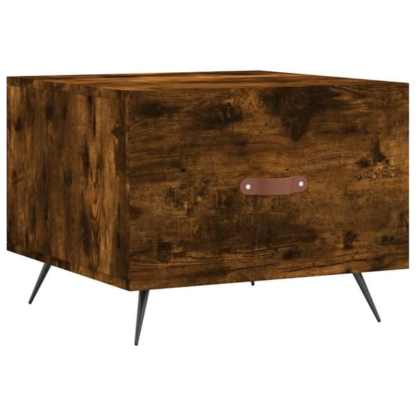 vidaXL sofabord røget eg 50x50x40 cm