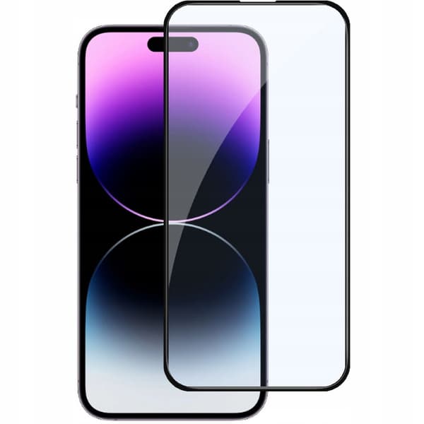 2x Härdat glas för Apple iPhone 14 Pro Max helskärmsskydd 5D glas