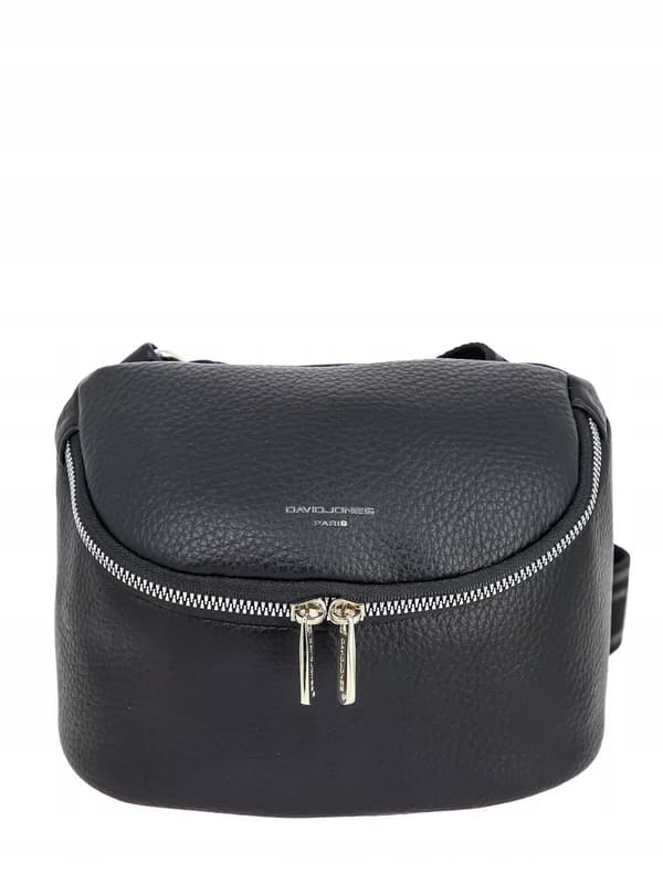 David Jones dame messenger taske, øko-læder, crossbody, sort