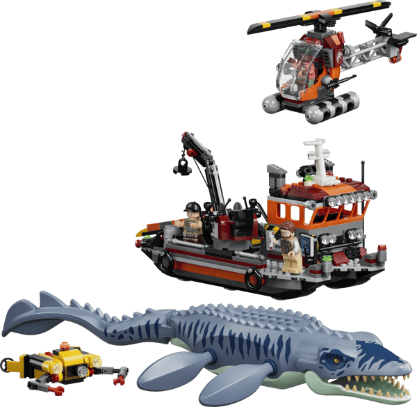 LEGO Jurassic World Mosasaur Båtattack 703 Bitar (77983)