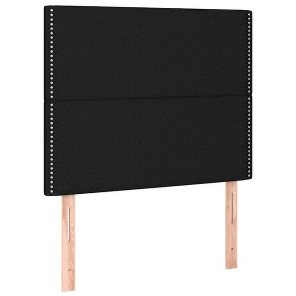 vidaXL sengestel uden madras sort 90x200 cm stof