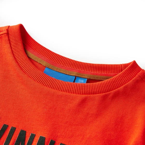 Barn långärmad T-shirt, orange, 116