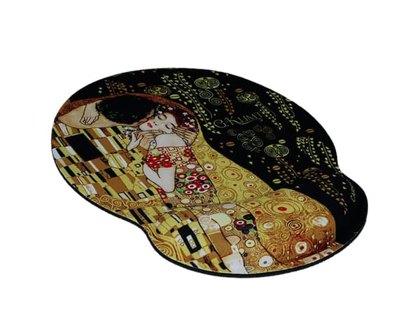 Computermusemåtte med håndledsstøtte - G. Klimt, Kysset (CARMANI)