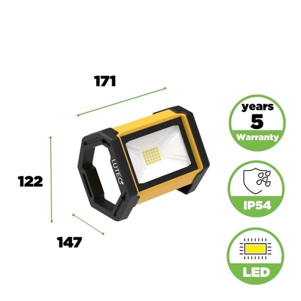 EPTA LED 24W 5000K bærbar projektør