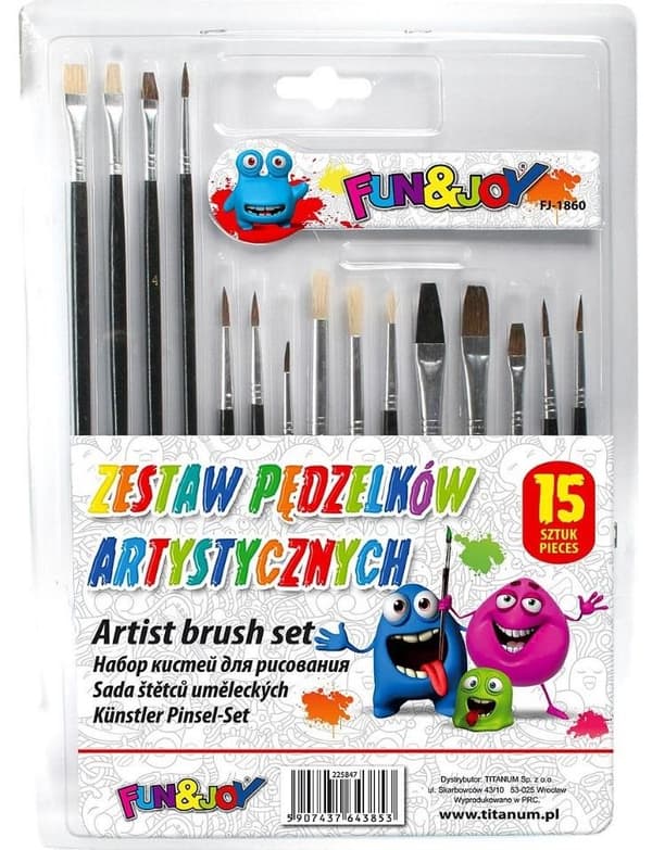 Kunstpensler 15 stk.