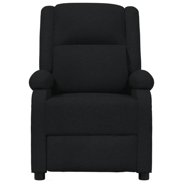vidaXL elektrisk massagestol, sort, stof