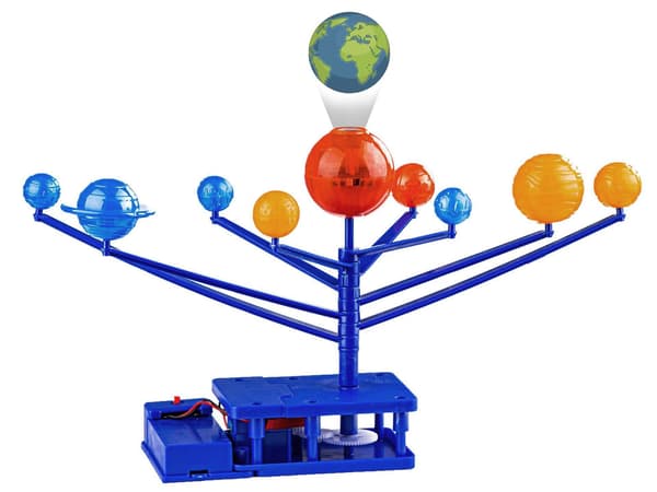 2-i-1 Montessori solsystemsæt + projektor viser planeter