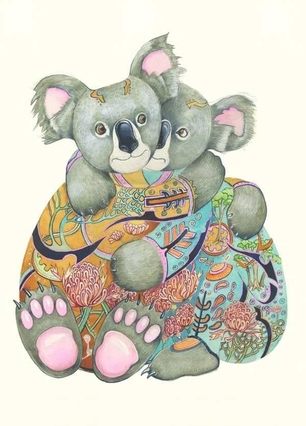 A118 B6 kort + Koala-kuvert
