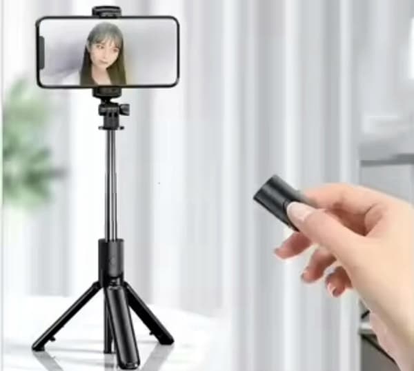 SELFIE R1 MOBILSTICKHÅLLARE MED STATIV + BLUETOOTH-FJÄRRKONTROLL