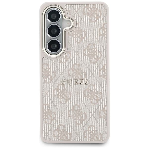 Guess 4G Embossed Ring MagSafe-etui til Galaxy S26 Plus i lyserødt