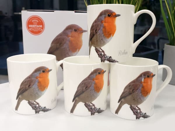 4 kupin setti - Robins (FBCh)