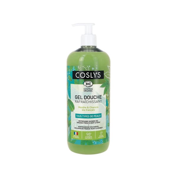 Forfriskende showergel Mint and Hemp 1L Coslys