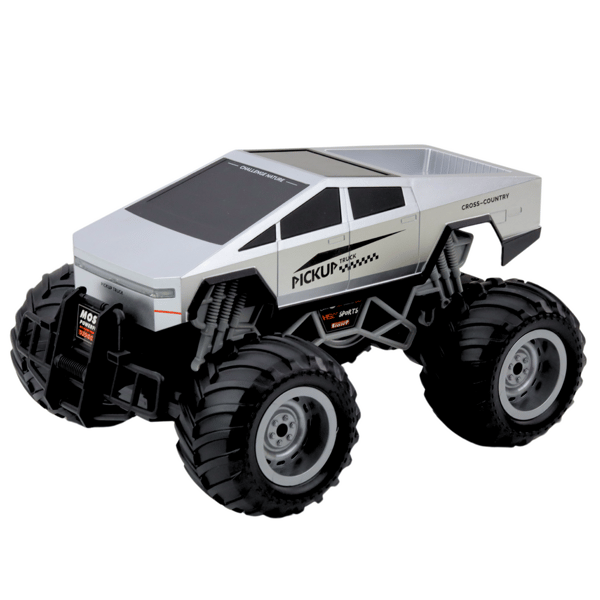 Fjernstyret offroad-bil, sølv 1:16