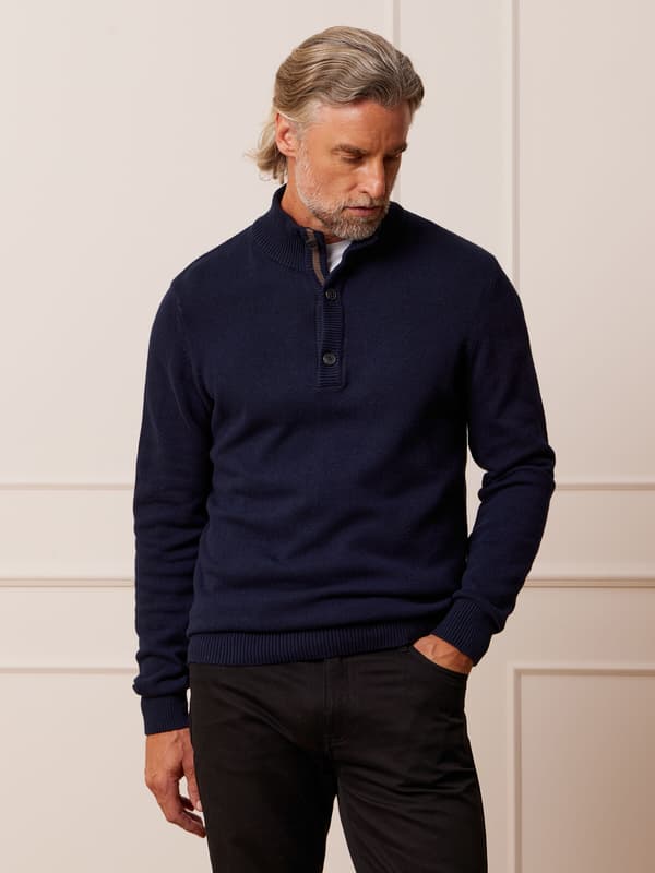 MARINEBLÅ ALTON SWEATER