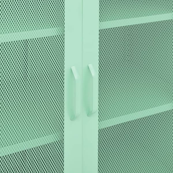 vidaXL skab mintgrøn 80x35x101,5 cm stål