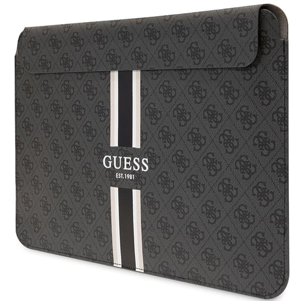 Guess 4G Printed Stripes Laptoptaske/Etui op til 16", Sort