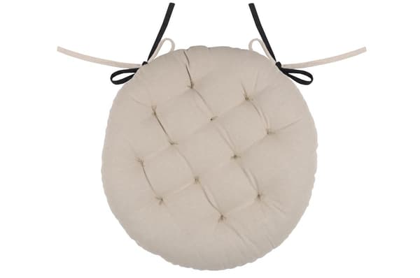 DUO stolsdyna 38 cm ljussvart