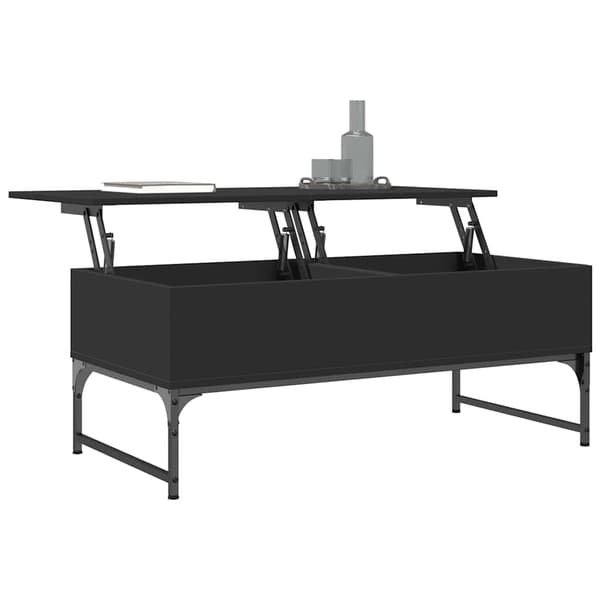 vidaXL sofabord, sort, 100x50x40 cm