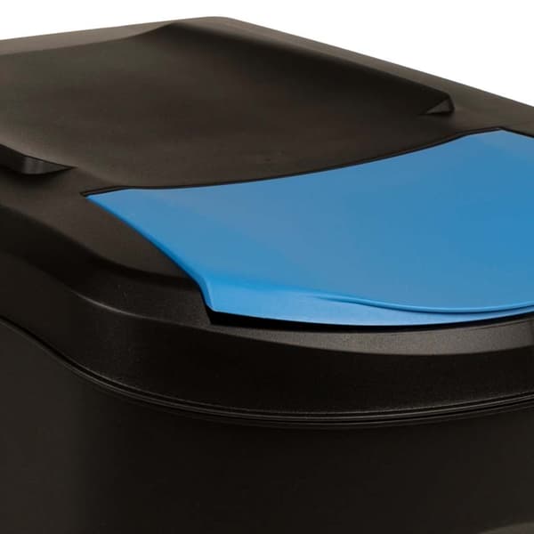 vidaXL Stapelbara papperskorgar, 3 st, antracit, 75 l