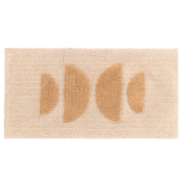 Bomuldstæppe brun beige Mathys
