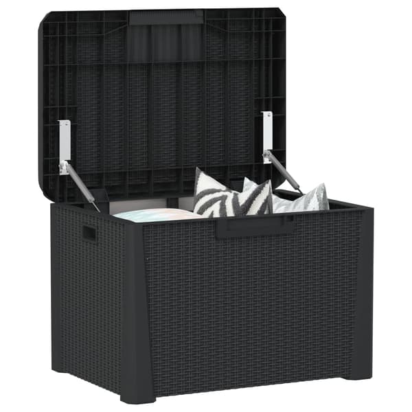 vidaXL havekasse, antracit, 125 l, PP