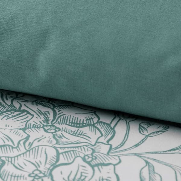 Bäddset SPRING/85 hortensia mint 140x200 cm satin