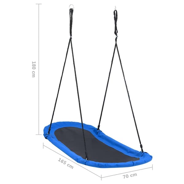 vidaXL Gunga med flaggor 165 x 70 cm