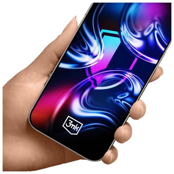 3MK HardGlass Max hærdet glas med applikator til iPhone 15 Pro Max